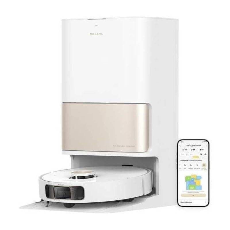 foto del prodotto l10s pro ultra heat robot aspirapolvere e lavapavimenti, estensione del mocio, mocio autopulente con acqua calda, aspirazione 7.000 pa, lavaggio e