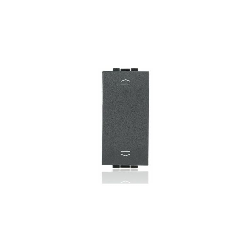 foto del prodotto l4027n commutatore doppio tasto 1 0 2 16a 250 vac antracite livinglight bticino