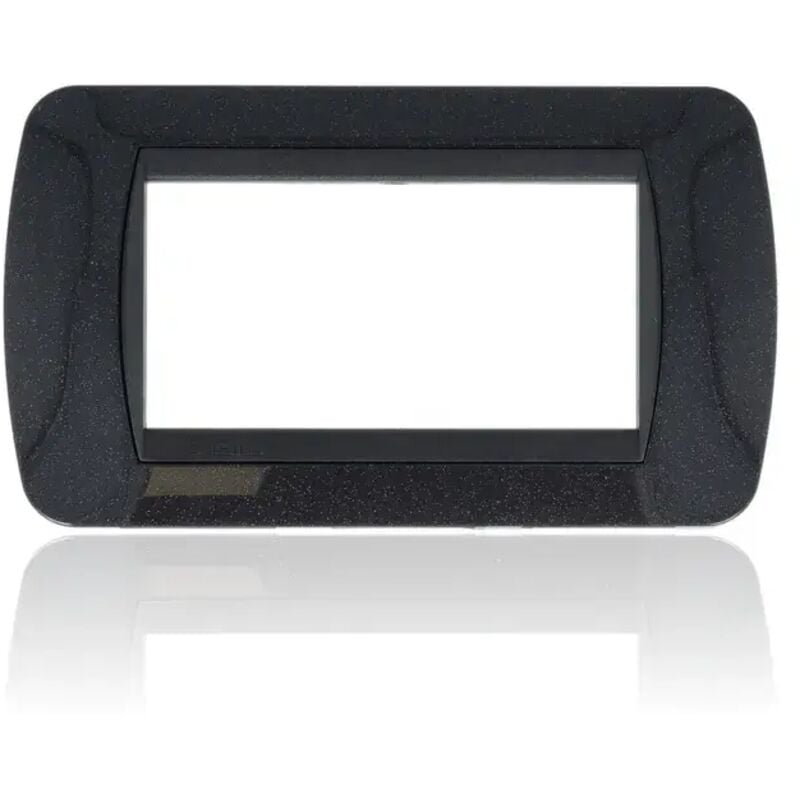 foto del prodotto l4804pa - placca 4 moduli - acciaio scuro - livinglight - bticino