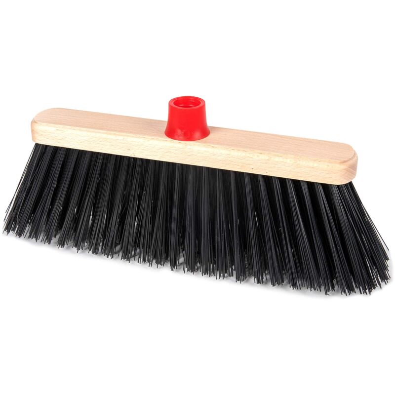 foto del prodotto la briantina scopa industriale da esterno outdoor per giardini, balconi e vialetti, robusta con setole fitte e rigide, larghezza 27.5 cm,