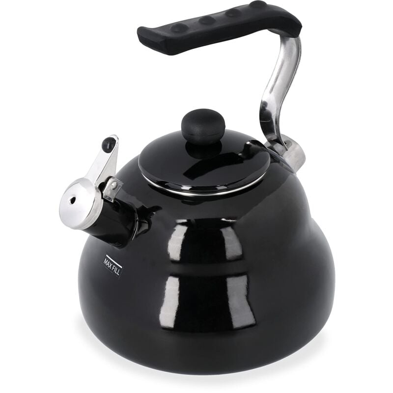 foto del prodotto la cafeti re bollitore a fischio, colorato, 2 l, colore nero