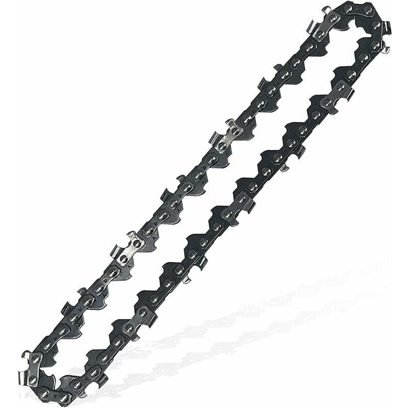 foto del prodotto la catena per motosega da 4 pollici adatta per mini motoseghe manuali e decespugliatori da giardino adatta per piastra guida da 4 pollici .