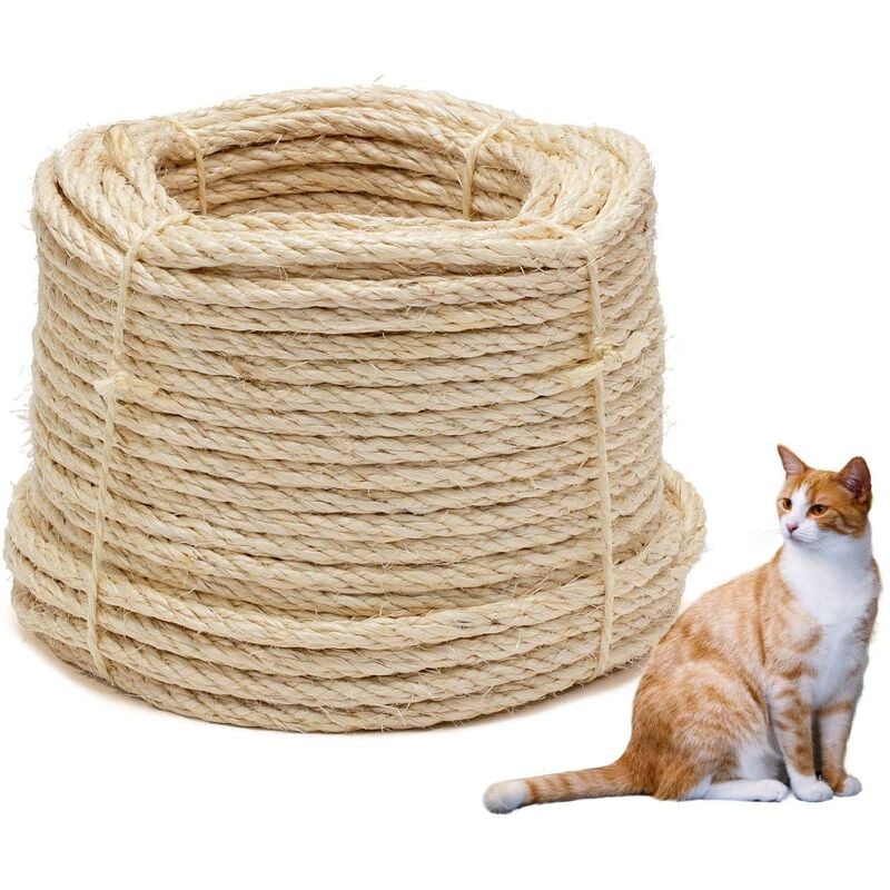 foto del prodotto la cordeline 386-50 corda sisal 8 mm, corona da 50 m, neutro, 8mm-50m