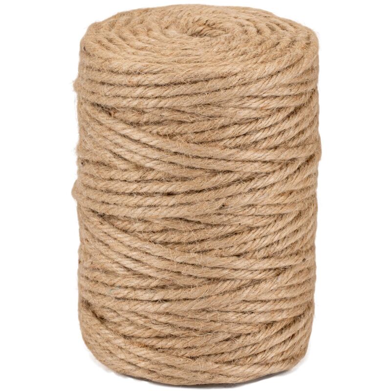 foto del prodotto la cordeline spago di iuta naturale 5 mm 100 m cjn33, naturale