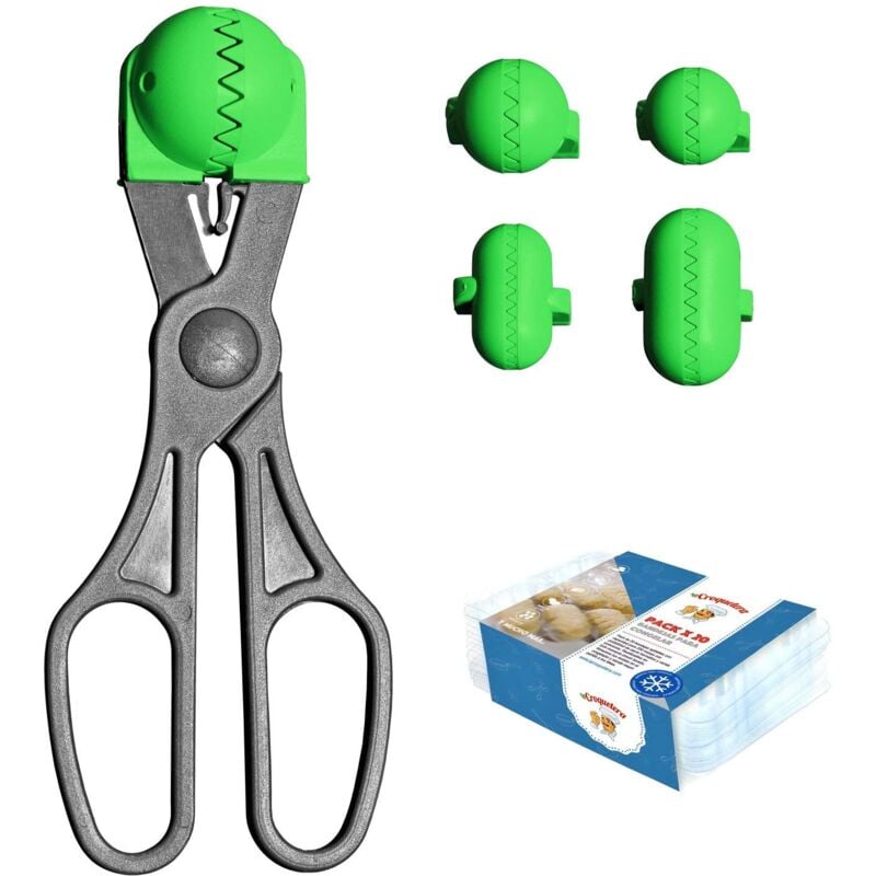 foto del prodotto la croquetera multiusos multiuso colore verde 4 stampi intercambiabili per impasti pack conservazione 100 spagnolo brevettato e realizzato in