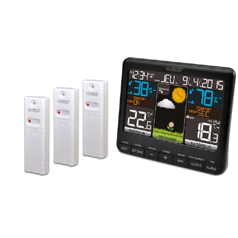foto del prodotto la crosse technology ws6825bla 2 stazione meteo, nero