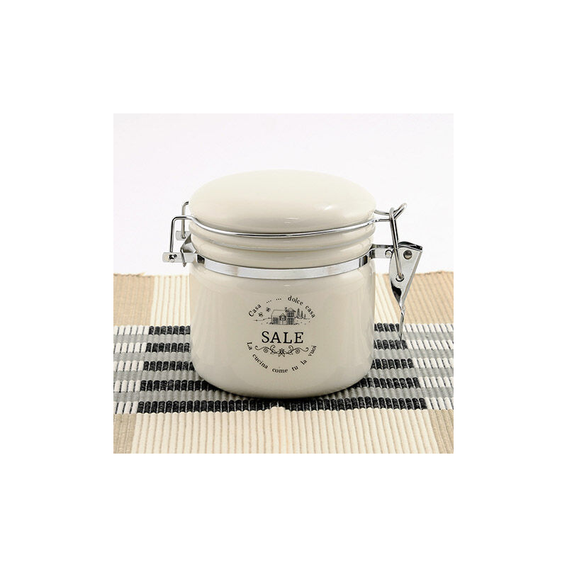 foto del prodotto la dolce casa di campagna, barattolo sale 370 cc, ceramica tognana