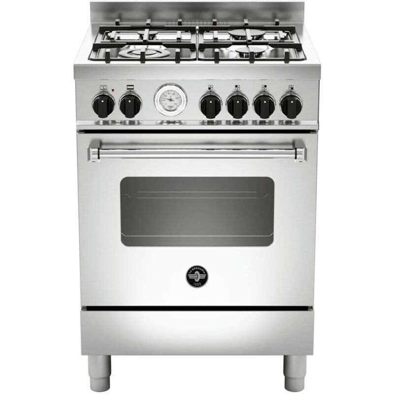 foto del prodotto la germania bertazzoni americana amn664ext. tipo di prodotto cucina, colore del prodotto acciaio inox, tipo di controllo manopola. tipo di piano