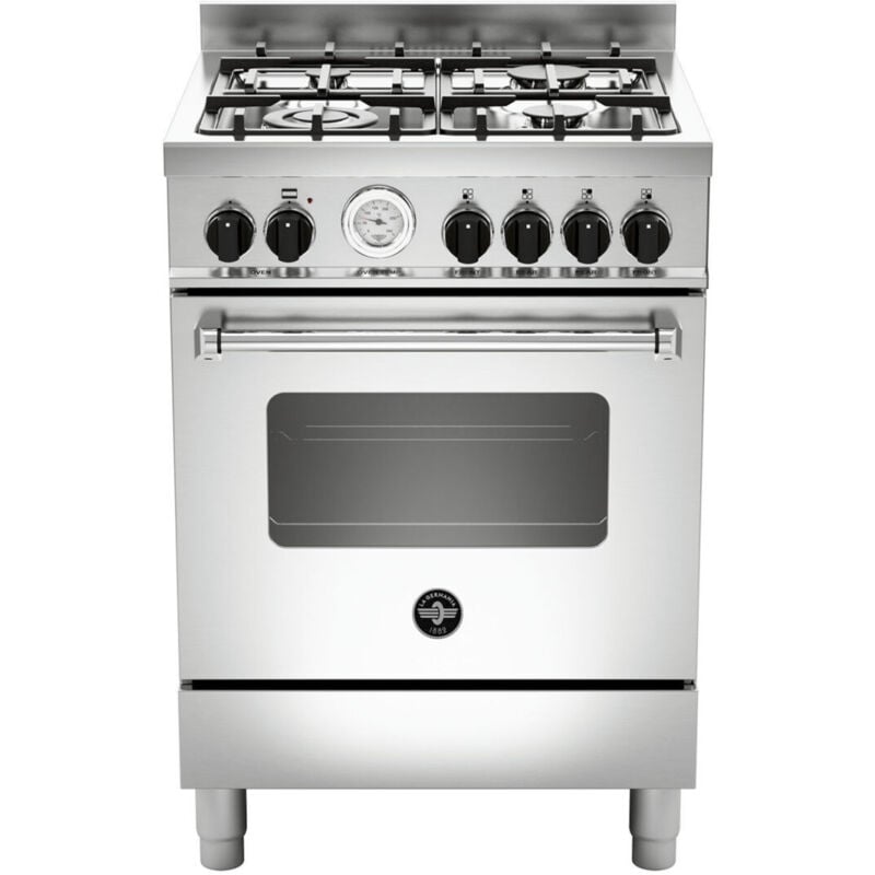 foto del prodotto la germania bertazzoni americana amn664gxt. tipo di prodotto cucina, colore del prodotto acciaio inox, tipo di controllo manopola. tipo di piano