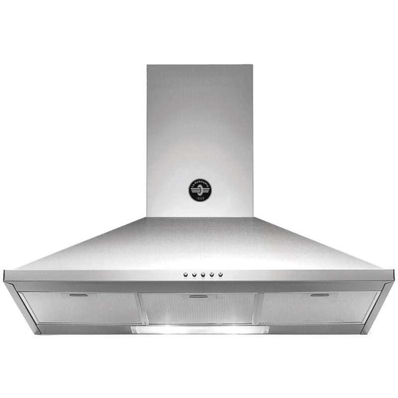 foto del prodotto la germania bertazzoni kpl90plag1xa. potenza massima di estrazione 600 m h, tipo di estrazione aspirante filtrante, classe di efficienza