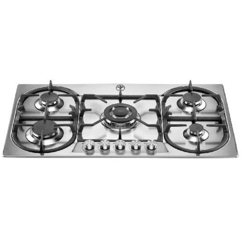 foto del prodotto la germania bertazzoni p7101d9x 19 piano cottura acciaio inox da incasso 75 cm gas 5 fornelli