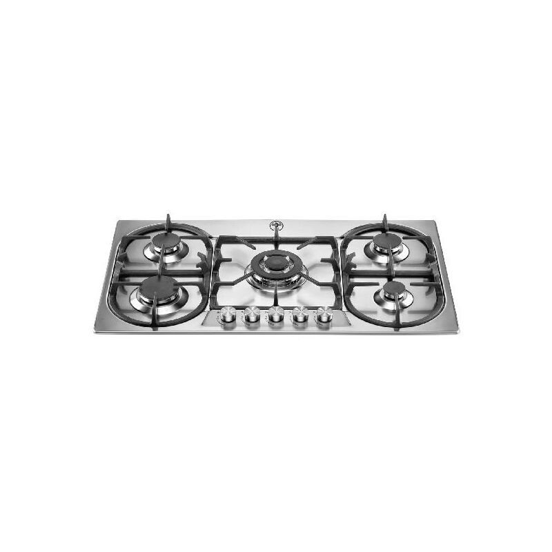 foto del prodotto la germania bertazzoni p9101d9x 19 piano cottura acciaio inox da incasso 90 cm gas 5 fornelli