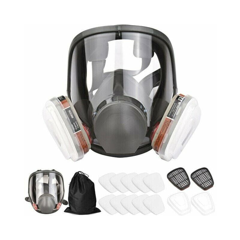 foto del prodotto la maschera perfetta per la tua sicurezza copertura completa del viso 16 in 1 per verniciatura, lucidatura, saldatura e altro ancora