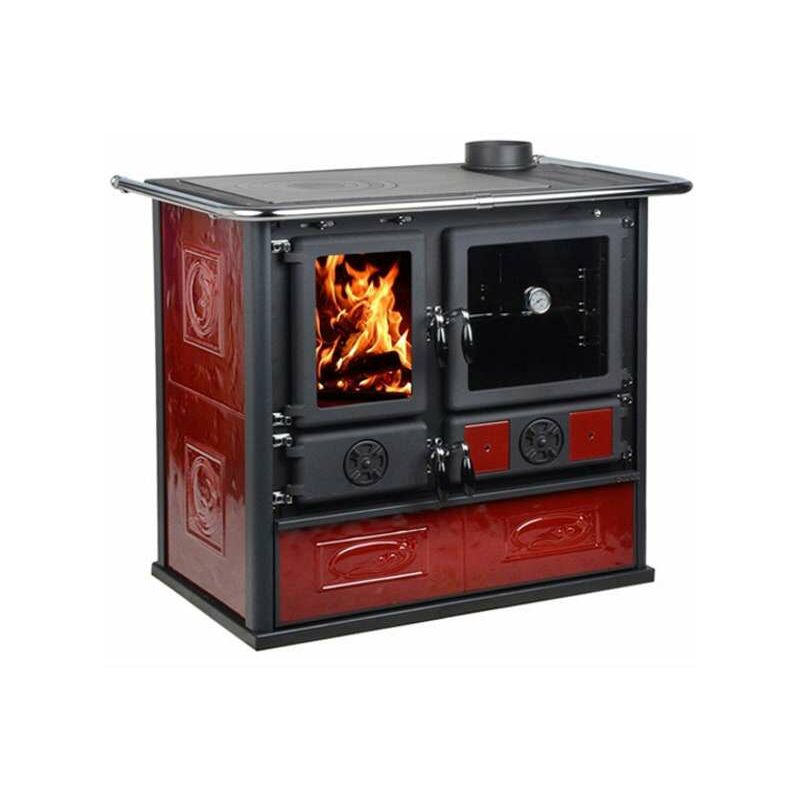 foto del prodotto la nordica cucina a legna rosa liberty bordeaux nordica