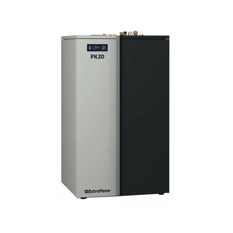 foto del prodotto la nordica extraflame caldaia a pellet pk 20 grigia 5,7 20,0 kw 20,00kw h2o 573 m riscaldamento acqua e termosifoni