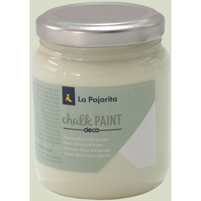 foto del prodotto la pajarita, pittura a gesso per mobili, in barattolo da 175 ml etichetta in lingua italiana non garantita , verde, cp 37