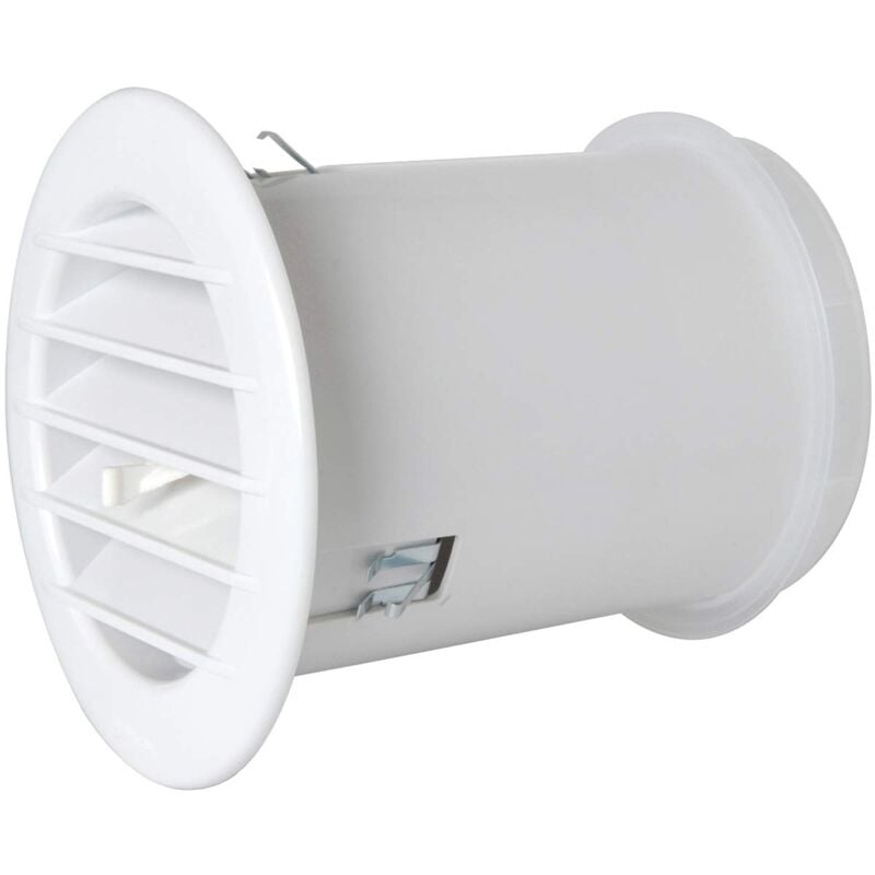 foto del prodotto la ventilazione act10cb aircontrol griglia tonda con valvola termostatica per clima mite diametro 128 mm, bianco