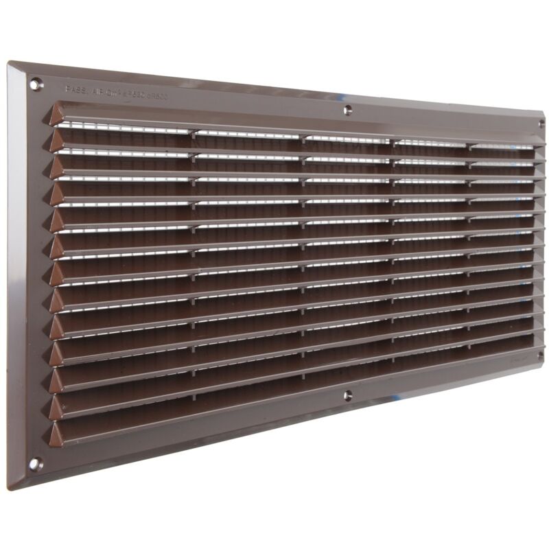 foto del prodotto la ventilazione ar5023m griglia plastica rettangolare da sovrapporre, marrone, 500x227 mm
