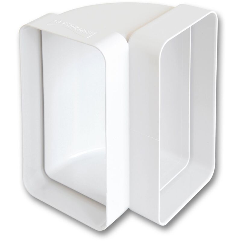 foto del prodotto la ventilazione ccv126b curva verticale in abs per tubo rettangolare, 120x60 mm