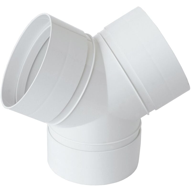 foto del prodotto la ventilazione cry125b raccordo a y in abs per aerazione canalizzata, bianco, 125 mm