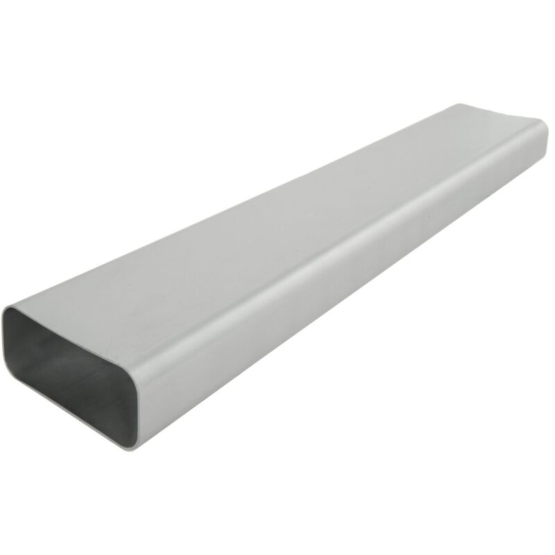 foto del prodotto la ventilazione ct157ac tubo per aerazione canalizzata rettangolare in pvc, cromato satinato, 150x70 mm