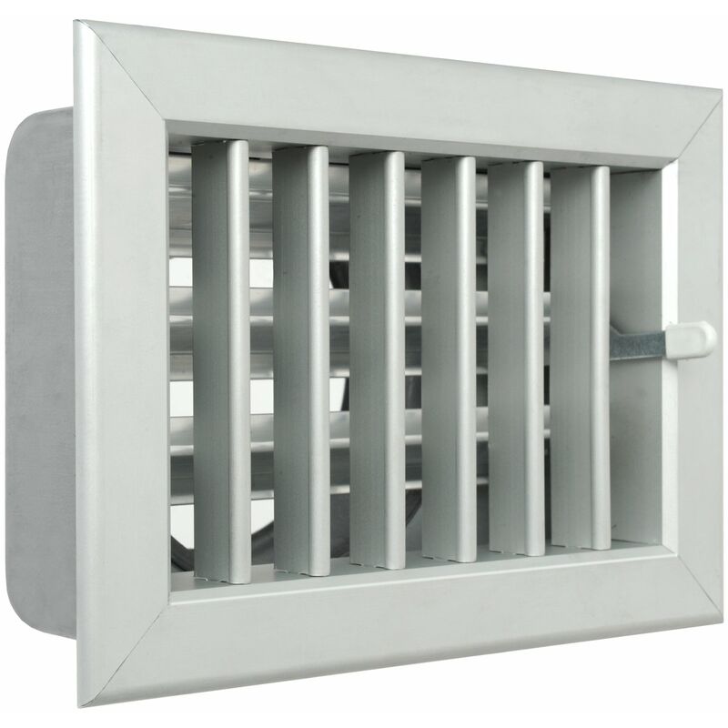 foto del prodotto la ventilazione gcsial1813100 griglia incasso per camini, alluminio, 180x130 mm