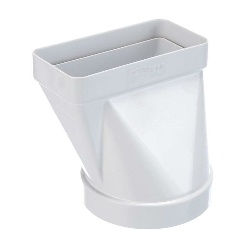 foto del prodotto la ventilazione giunto orizzontale adattatore tondo rettangolare bianco cgo112b
