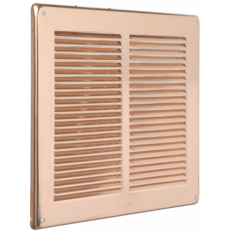 foto del prodotto la ventilazione gra24r griglia quadra da sovrapporre, rame, 240x240 mm