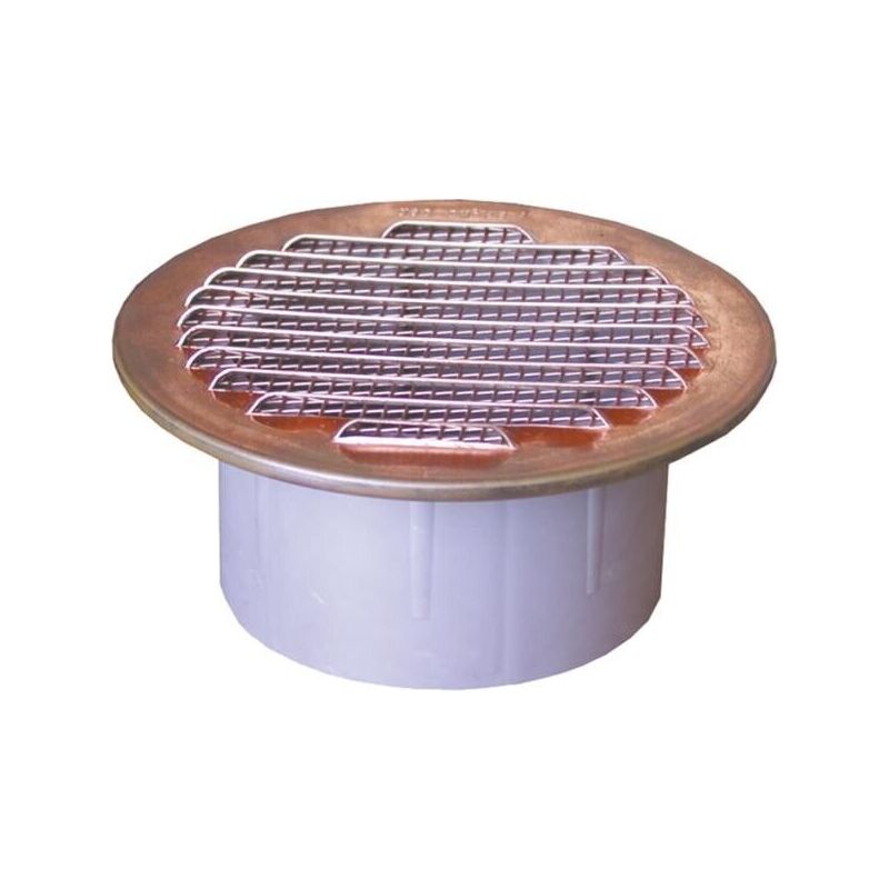 foto del prodotto la ventilazione griglia aerazione rotonda in rame con supporto plastica d 80 ventilazione aria