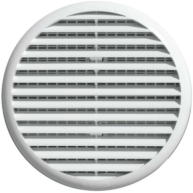 foto del prodotto la ventilazione griglia aerazione tonda c molle rete mm 80 125