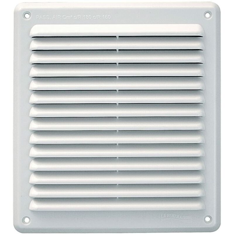 foto del prodotto la ventilazione - griglia di aerazione rettangolare da sovrapporre in abs plastica 204x230 mm