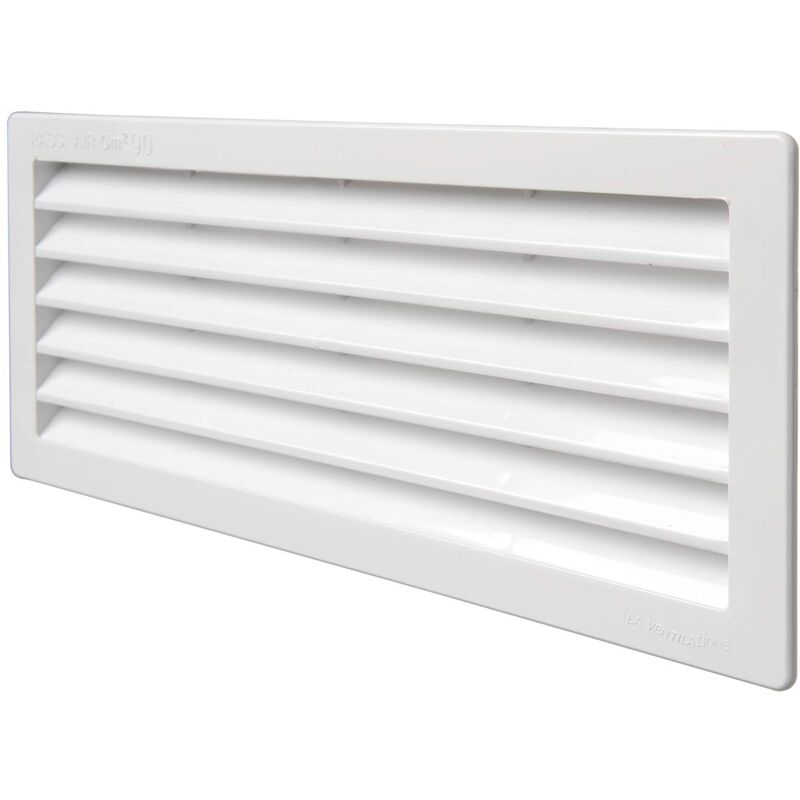 foto del prodotto la ventilazione p252510b griglia di ventilazione rettangolare, bianco, dimensioni 254x108 mm