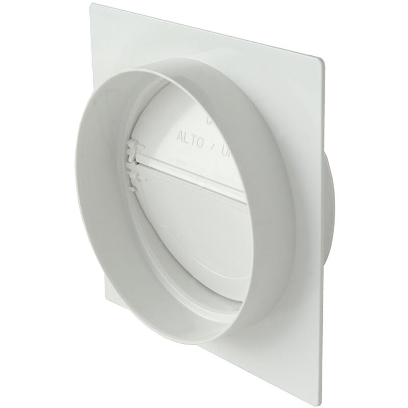 foto del prodotto la ventilazione pmv125b placca per passaggi a muro tubo tondo con valvola di non ritorno aria, diametro 125 mm