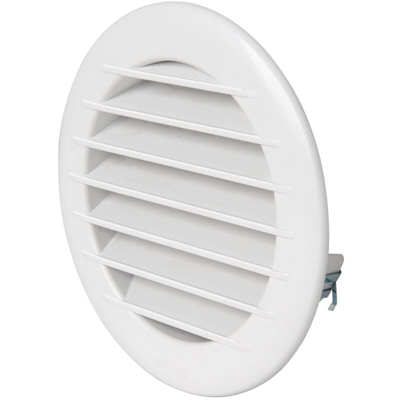 foto del prodotto la ventilazione tet12rb griglia di ventilazione in plastica estetica tonda da incasso, diametro 155 mm, bianco