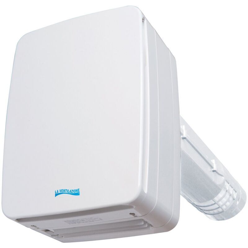 foto del prodotto la ventilazione v eco100pl recuperatore di calore a doppio flusso, lunghezza 46 cm