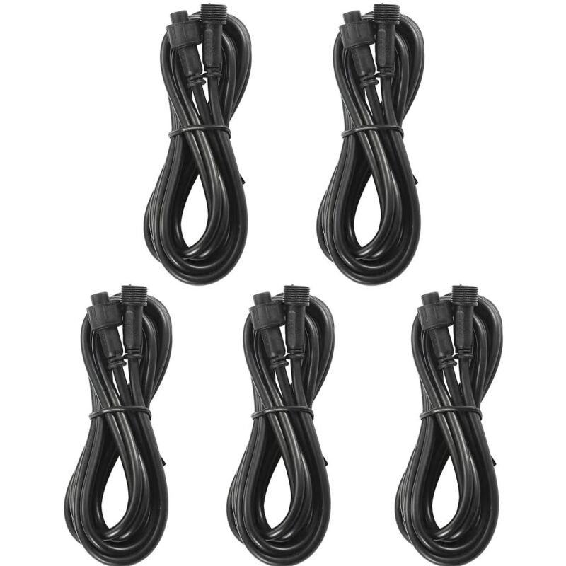 foto del prodotto lablanc 10 cavi di prolunga da 1 m a 2 pin, ip67, resistenti all acqua, per lampade a led, faretti led rgb, illuminazione da esterno, faretti da