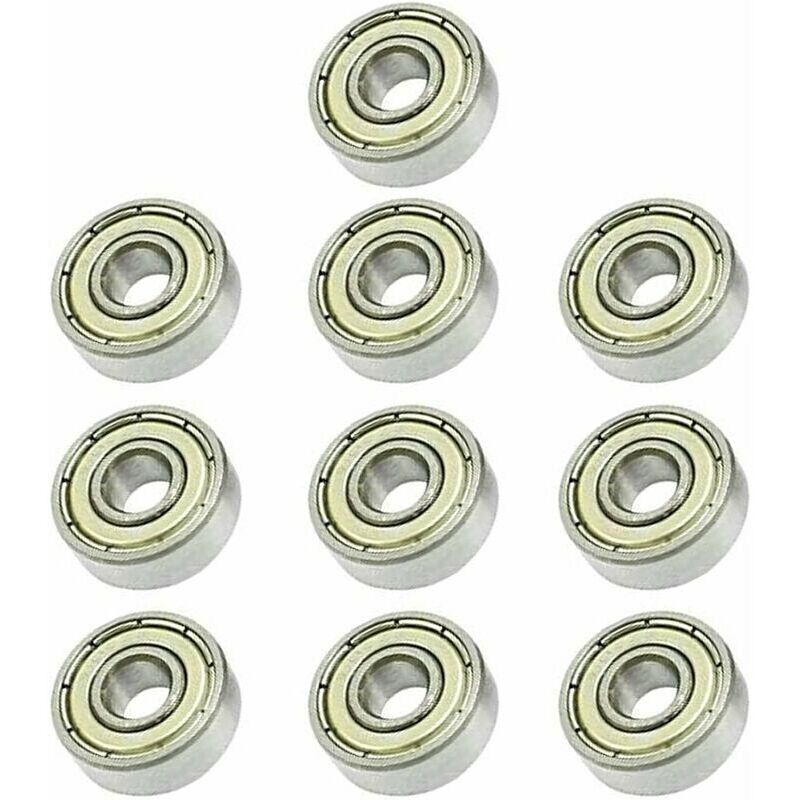 foto del prodotto lablanc 10 cuscinetti a sfere a gola profonda 606zz, 6 x 17 x 6 mm, cuscinetti a sfere in miniatura con doppia schermatura metallica, adatti per