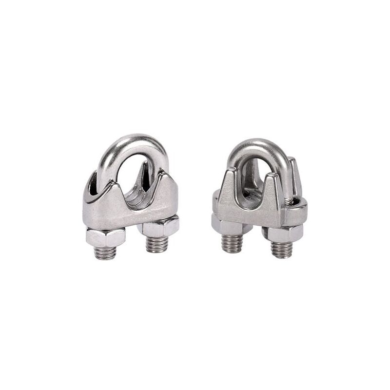 foto del prodotto lablanc 10 pezzi fascette per cavi in metallo fascette per cavi in acciaio inossidabile m4, argento, 2,3 cm