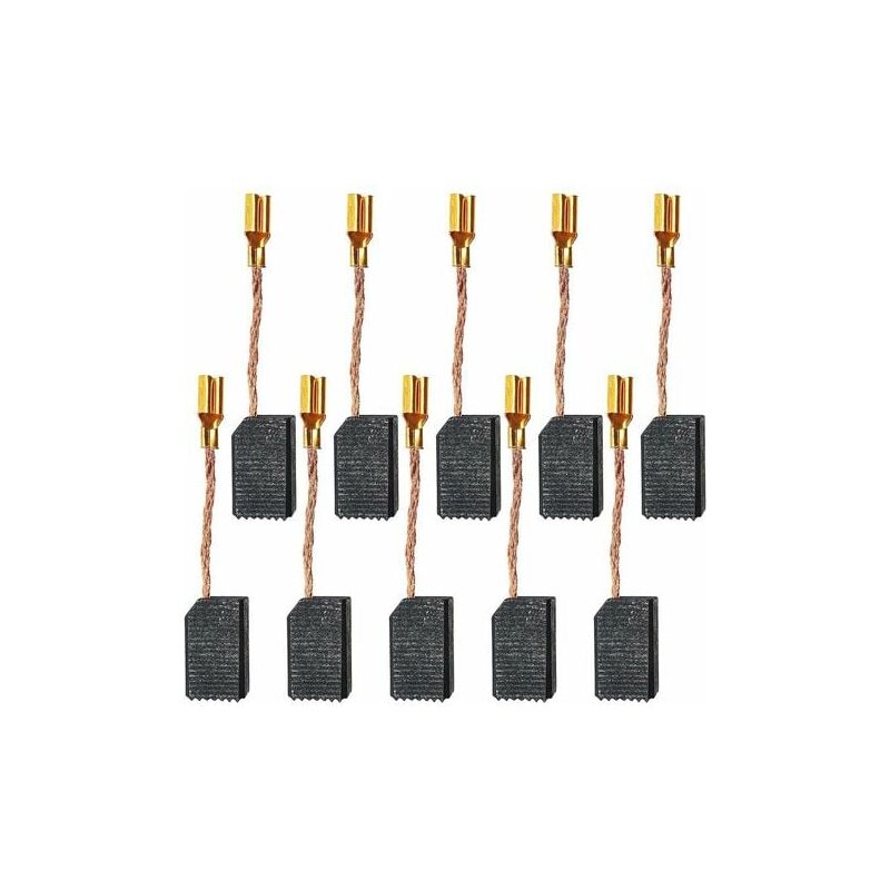 foto del prodotto lablanc 10 pezzi spazzole di carbone per utensili elettrici, spazzole di carbone per smerigliatrice angolare elettrica 15 x 8 x 5 mm , t audace