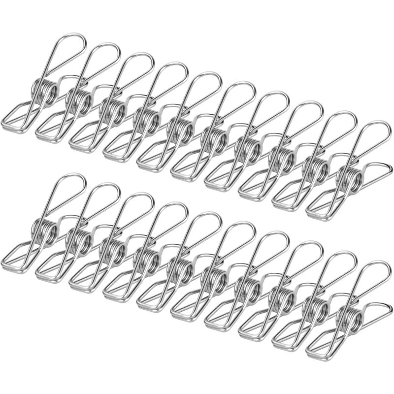 foto del prodotto lablanc 100 mollette da bucato in acciaio inossidabile, multiuso, per bucato all aperto e giardino, balcone, resistenti e antivento