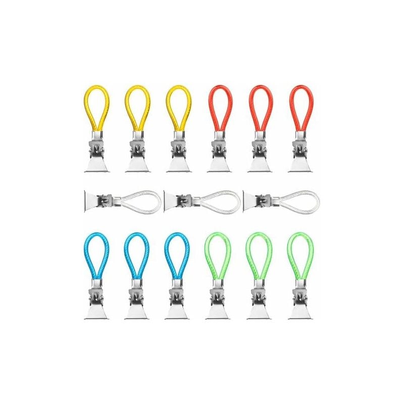 foto del prodotto lablanc 15 ganci per strofinacci, porta strofinacci da cucina, clip per strofinacci, gancio per strofinacci, clip per strofinacci in metallo, clip