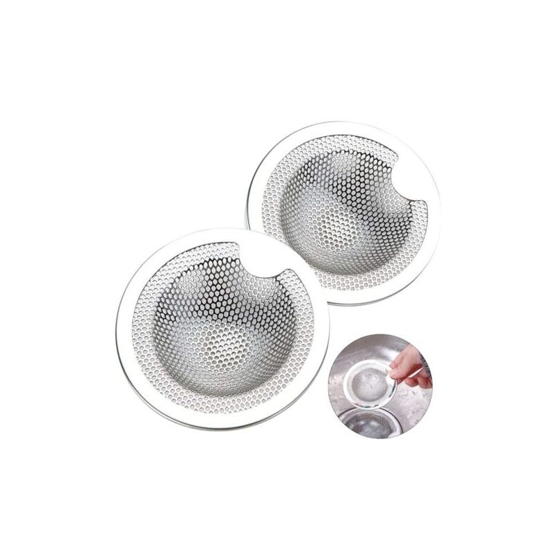 foto del prodotto lablanc 2 filtri per lavello in acciaio inox, filtro per lavello da cucina, filtro di scarico per lavello, griglia per lavello da cucina, bagno,
