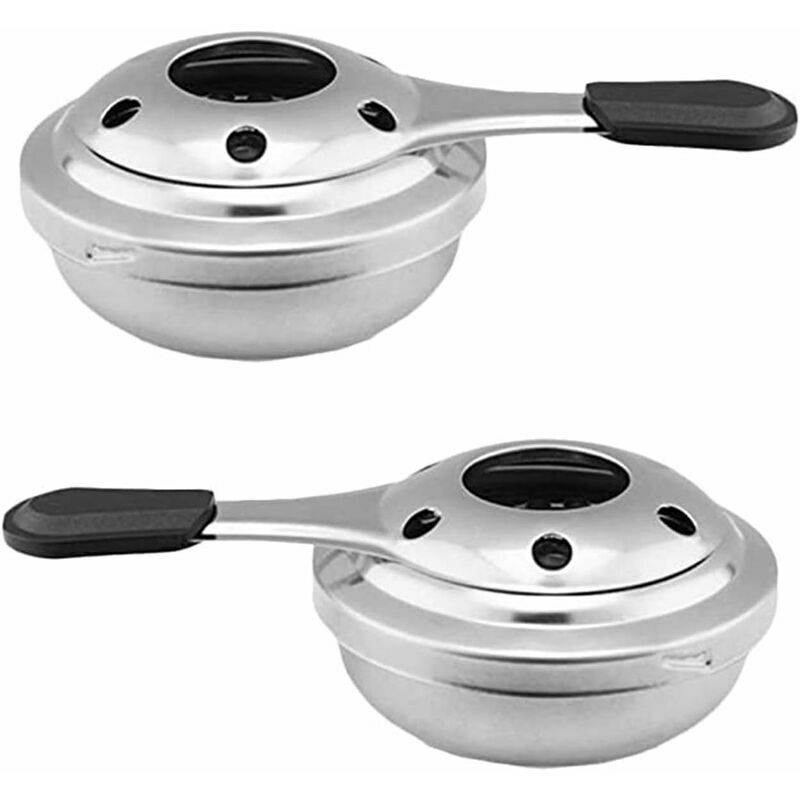 foto del prodotto lablanc 2 fornelli ad alcol, fornello ad alcol portatile in acciaio inossidabile, bruciatore ad alcol per fonduta, per campeggio all aperto o