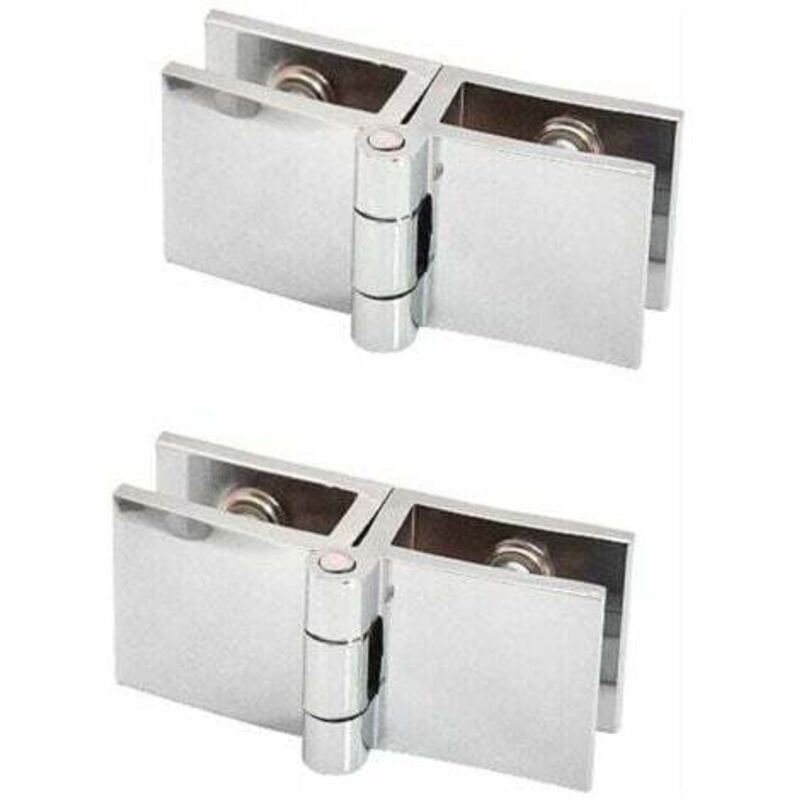 foto del prodotto lablanc 2 pezzi cerniera per porta in vetro a 180 gradi cerniera per porta in vetro senza foratura per spessore vetro 5 mm 8 mm