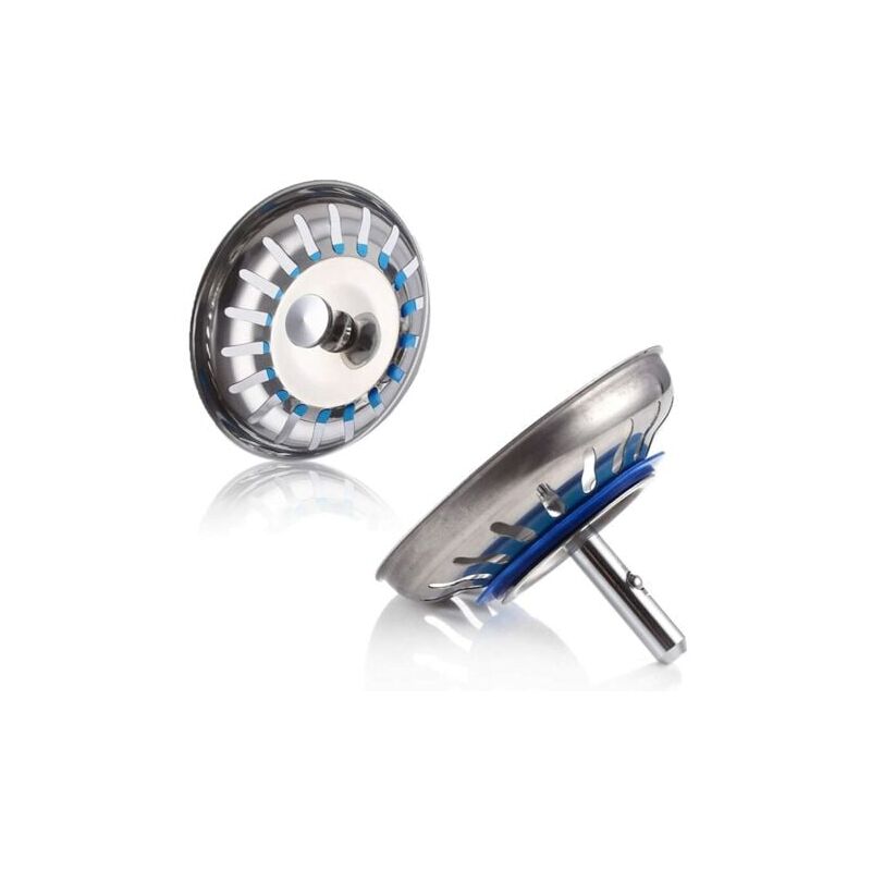 foto del prodotto lablanc 2 pezzi cestello filtro lavello, filtro lavello cucina, filtro lavello in acciaio inox sus304, tappo lavello per la tua cucina e il tuo