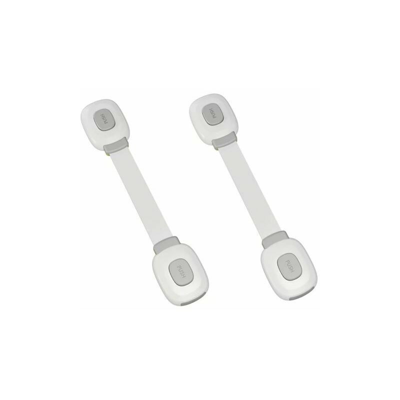 foto del prodotto lablanc 2 pezzi di sicurezza per porte di armadi per bambini, chiusure di sicurezza multifunzione per porte di bambini, serratura di sicurezza per
