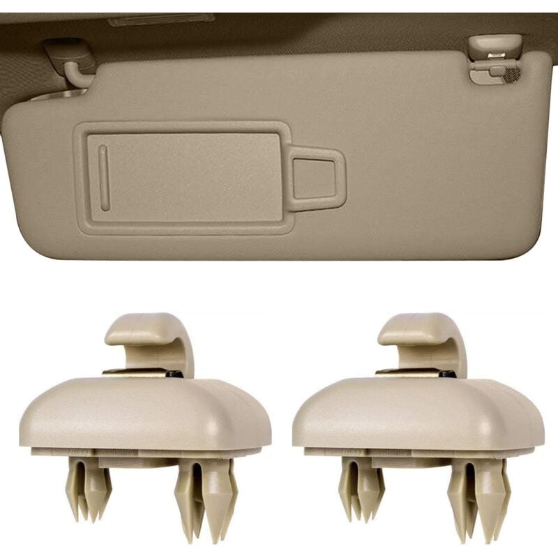 foto del prodotto lablanc 2 pezzi di supporto per aletta parasole interna, clip per aletta parasole auto per audi a1 a3 a4 a5 q3 q5 8e0 857 562 la6 la7 marrone 
