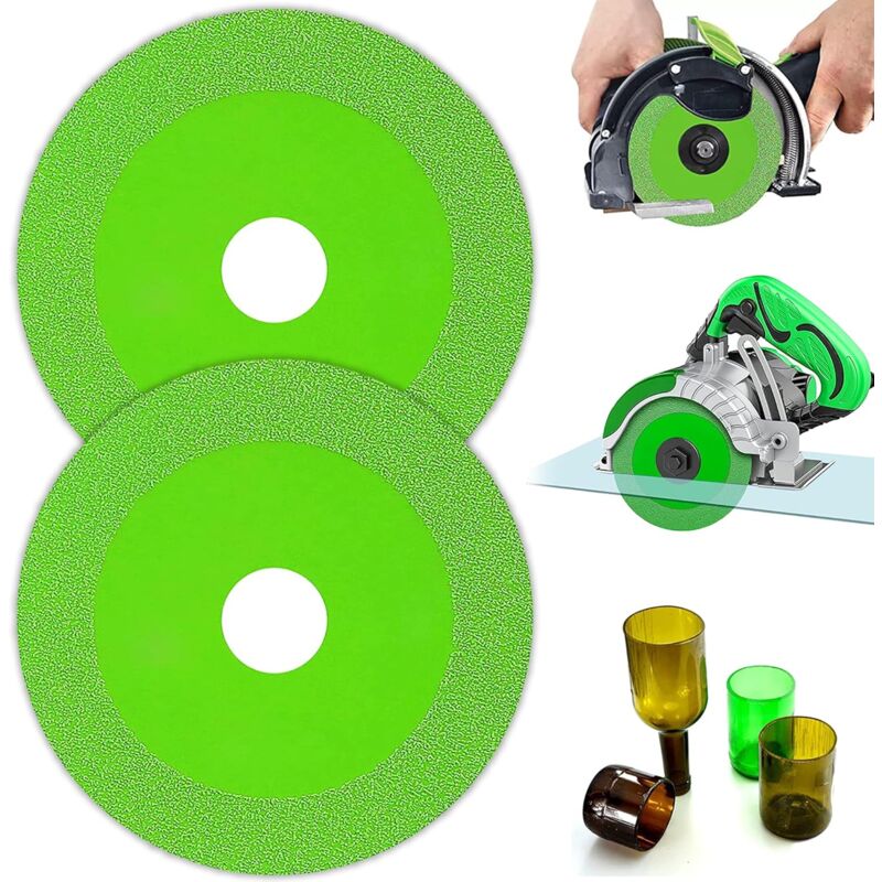 foto del prodotto lablanc 2 pezzi disco da taglio per vetro, disco diamantato 125 piastrelle, disco per piastrelle 22,23 mm per bottiglie, porcellana, giada,