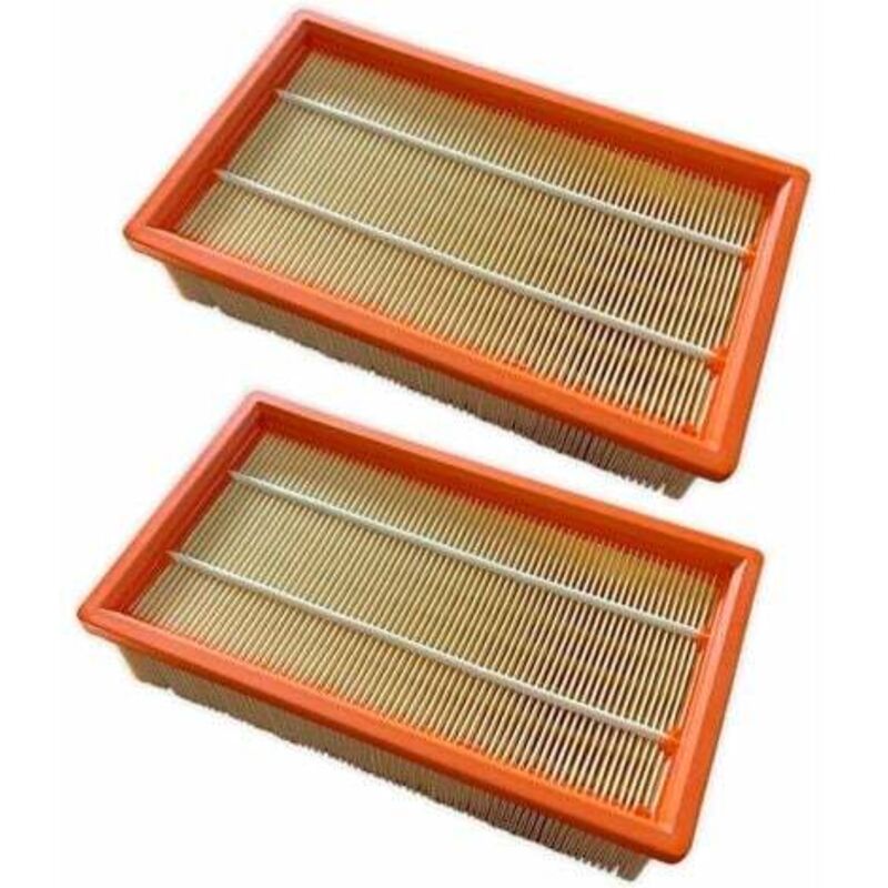 foto del prodotto lablanc 2 pezzi filtro plissettato piatto di ricambio per karcher nt25 1 ap nt 35 1 ap nt45 1 nt55 1 nt361 nt561 nt611 tact te m eco filtro di