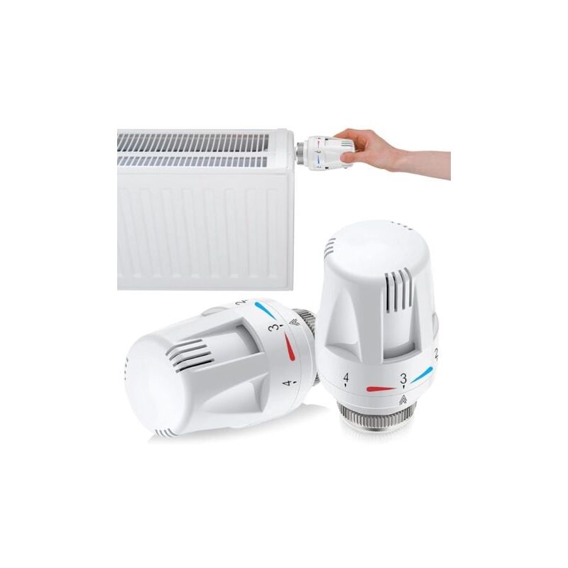 foto del prodotto lablanc 2 pezzi testa termostatica per radiatore,valvola per radiatore,testa termostatica per radiatore,testa di ricambio,termostato per radiatore